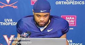 Mike Hollins talks about his recovery and return to UVA football