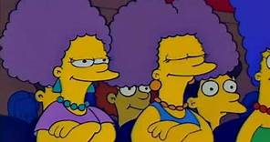 Selma Bouvier: ummm, eso es un hombre | Los Simpsons