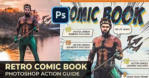 Retro Comic Book Photoshop Action Guide