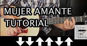 Como tocar "Mujer Amante" de Rata Blanca - Tutorial Guitarra (Acordes) HD