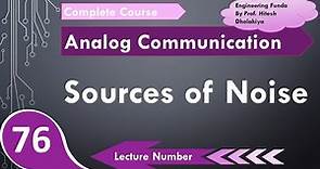 Sources of Noise in communication systems, Communication Engineering by Engineering Funda
