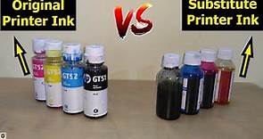 Original Printer Ink vs Substitute Printer Ink | Detailed explanation with some tests | in Hindi