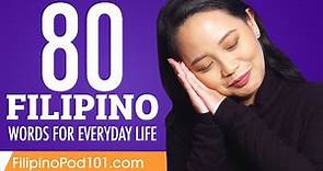 80 Filipino Words for Everyday Life - Basic Vocabulary #4