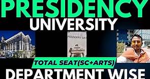 Presidency university kolkata total seat in detail