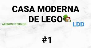 Cómo hacer una casa Moderna de LEGO #1 ||Lego Digital Designer||