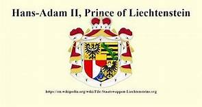 Hans-Adam II, Prince of Liechtenstein