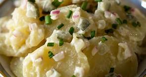 Try this simple potato salad recipe packed with flavor for a cookout