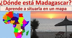 Donde está Madagascar. Madagascar map