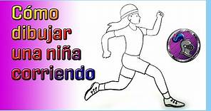 🏃🏻‍♀️Cómo dibujar una niña corriendo (atletismo)🏃🏻‍♀️ How to draw a girl running (athletics)✏️😉