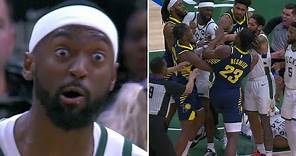 Bobby Portis FURIOUS After Giannis Was Fouled Hard by Pacers