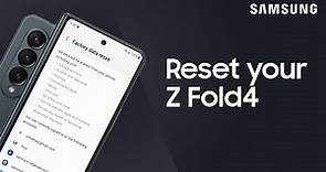 How to reset your Samsung Galaxy Z Fold model phone | Samsung US