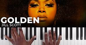 How To Play "GOLDEN" By Jill Scott | Piano Tutorial (Neo Soul Chords)