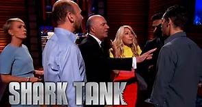 Shark Tank US | Sharks Rush Into The Hallway To Try And Secure A Deal With Knife Aid