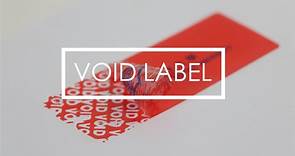 Void label 防揭(防偽)貼紙