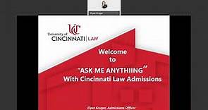 Cincinnati Law Admission Overview