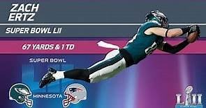 Zach Ertz's HUGE Game in Super Bowl LII | Eagles vs. Patriots | Super Bowl LII Player Highlights