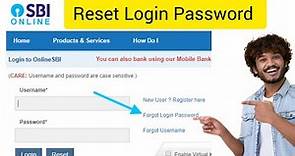 How to reset SBI net banking login password | forget SBI internet banking password.