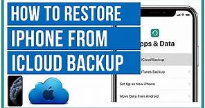 How To Restore iPhone From An iCloud Backup - Full Tutorial