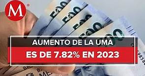Valor diario de la UMA será de 103.74 pesos en 2023