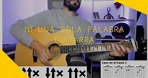 GUITARRA | Ni una sola palabra - Paulina Rubio (Guitarra cover/tutorial) Martin Lopez