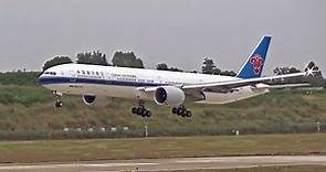 China Southern Boeing 777-300ER landing , Shuangliu international Airport Spotting