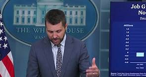 LIVE: White House briefing joined by economic advisor Brian Deese