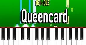 (G)I-DLE - Queencard (Piano Tutorial EASY)