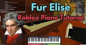 Fur Elise (Easy Roblox Piano Tutorial) | SHEETS IN DESCRIPTION!