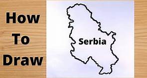 Drawing Serbia Map - Easy Trick