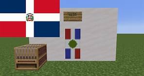 How to Make Dominican Republic's Flag in Minecraft