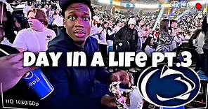 Day In The Life Of Malick Meiga Receiver For Penn State Football (Meets Penn State Wrestling)