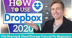 HOW TO USE DROPBOX | FREE File Sharing & Cloud Storage Software (Beginners Tutorial 2020)
