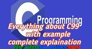 C99||important feature of c99||New keywords add in c99||programming by shuklaclasses||c,c++,java