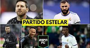 PSG VS REAL MADRID, un duelo de GALÁCTICOS con Messi, Mbappé, Benzema, Vinicius y Neymar | ESPN FC
