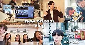 the biggest architecture student conference in america | new orleans vlog, family reveal, portfolio