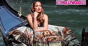 Jennifer Lopez Stuns In An Elegant Dolce & Gabbana Gown For A Photoshoot Aboard A Gondola In Italy
