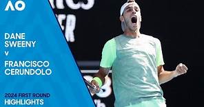 Dane Sweeny v Francisco Cerundolo Highlights | Australian Open 2024 First Round