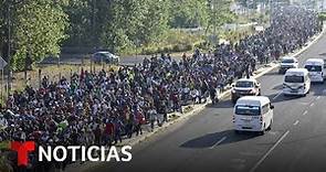 La caravana migrante crece y el Gobierno endurece controles | Noticias Telemundo