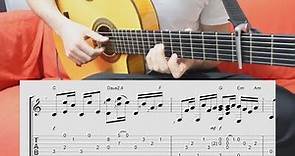 Kanye West Homecoming Fingerstyle Tutorial with TAB