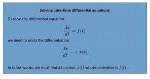 Introduction to pure-time differential equations