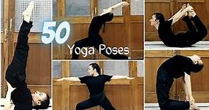 50 Yoga Poses with names | Prachi Verma | Yoga for all ages | Yoga Asanas Beginner to Advanced