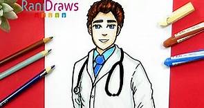 Cómo dibujar un DOCTOR - Paso a paso - FÁCIL