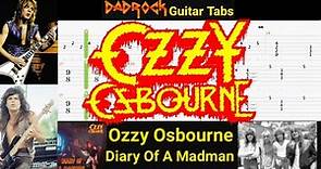 Diary Of A Madman - Ozzy Osbourne - Guitar + Bass TABS Lesson
