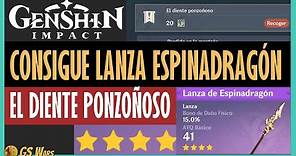 Cómo Conseguir LANZA Espinadragón GENSHIN IMPACT | Misión El Diente Ponzoñoso