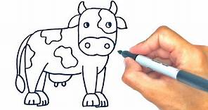 Como dibujar una Vaca Fácil