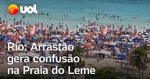 Arrastão no Rio: Vídeo mostra confusão e correria em praia lotada no Rio de Janeiro
