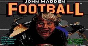 John Madden Football gameplay (PC Game, 1988)