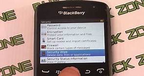 How to restore the factory settings on a Blackberry Curve 9370