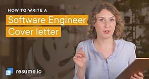 How to write a software engineer cover letter