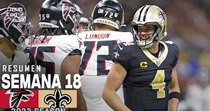 Atlanta Falcons vs. New Orleans Saints | Semana 18 NFL 2023 | NFL Highlights Resumen en español